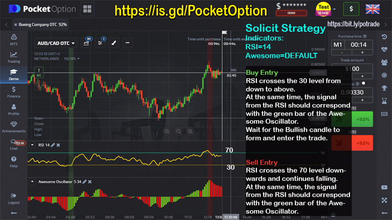Binary-Golden-PocketOption-Solicit-strategy