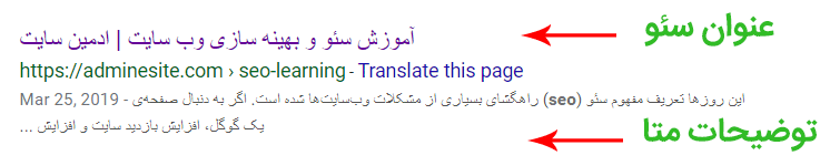 دسته بندی مطالب آموزش بهینه سازی سایت
